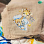 Preview: Bügelbild Babygiraffe blau